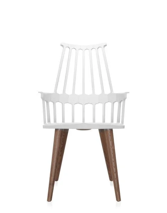Kartell Comback poten stoel-Wit Weekendaanbieding