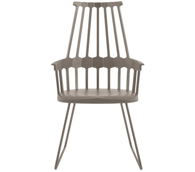 Meest Verkocht Kartell Comback slede stoel-Hazelnoot bruin