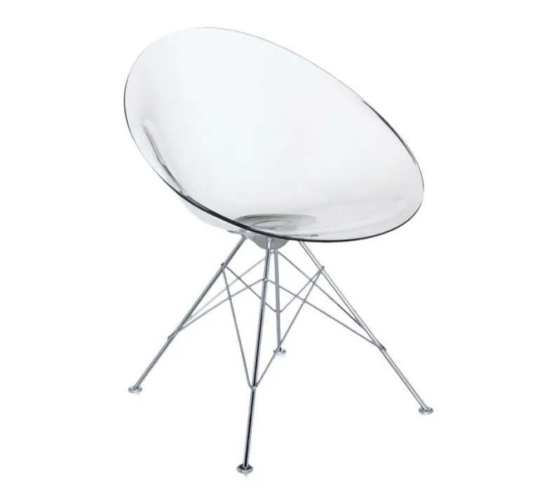 Beste Prijs Kartell EroS 4 poten stoel-Kristal