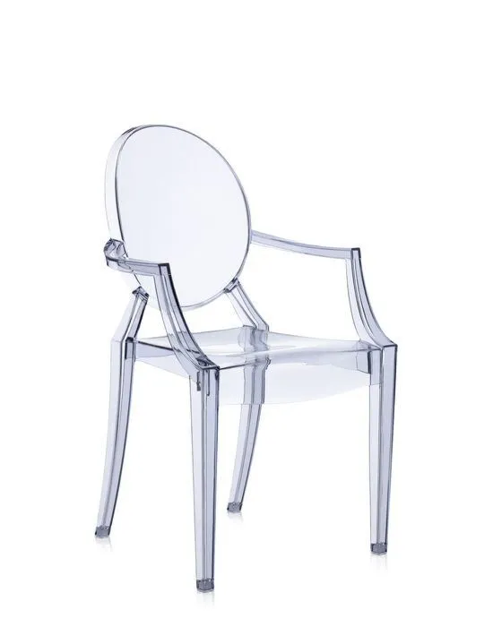 Seizoensaanbieding Kartell Louis Ghost stoel-IJsblauw