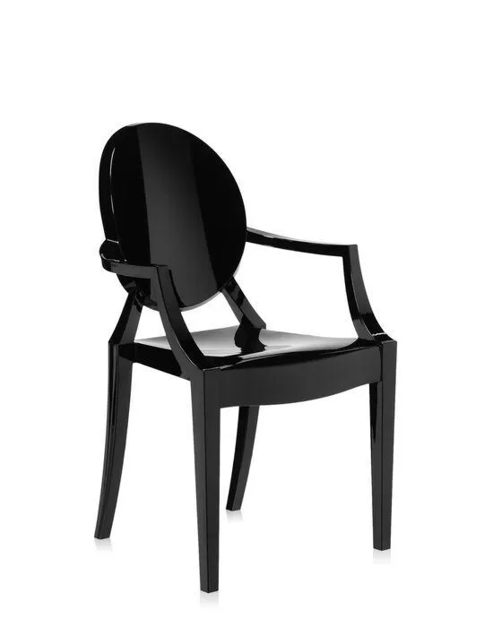 Favoriet Kartell Louis Ghost stoel-Zwart