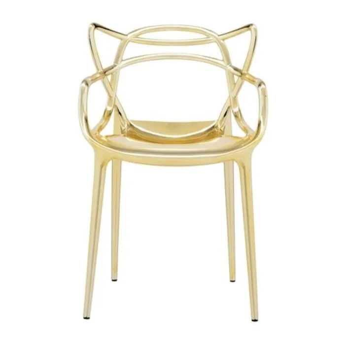 Kartell Masters metallic stoel-Goud Weekendaanbieding