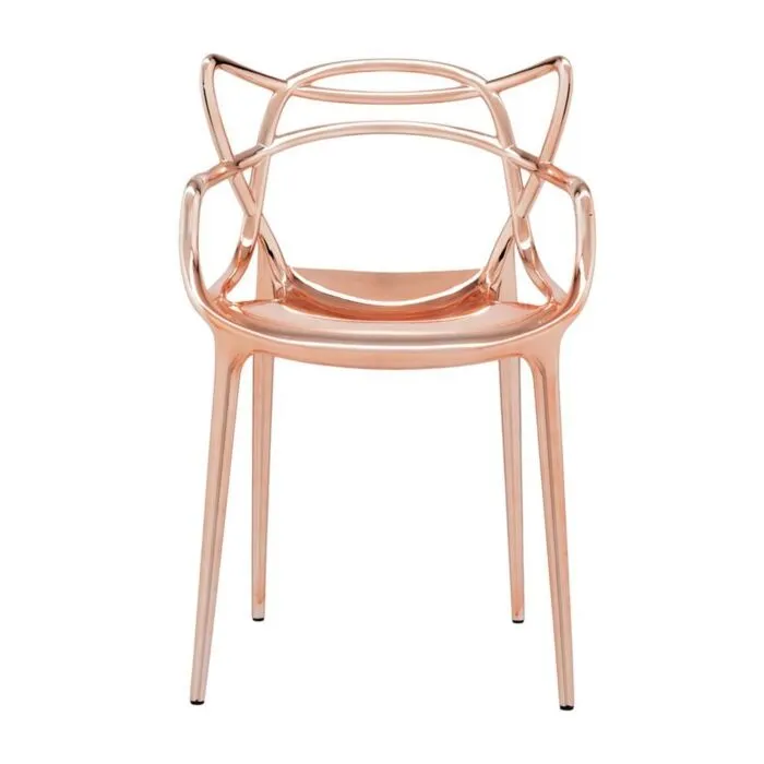 Gecertificeerd Kartell Masters metallic stoel-Koper