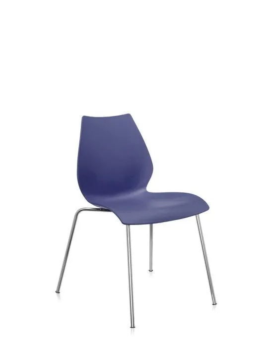 Korting Kartell Maui stoel-Zonder armleuning-Blauw