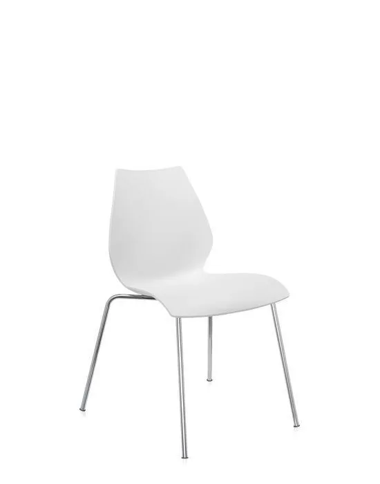 Kartell Maui stoel-Zonder armleuning-Wit Beperkt Aanbod