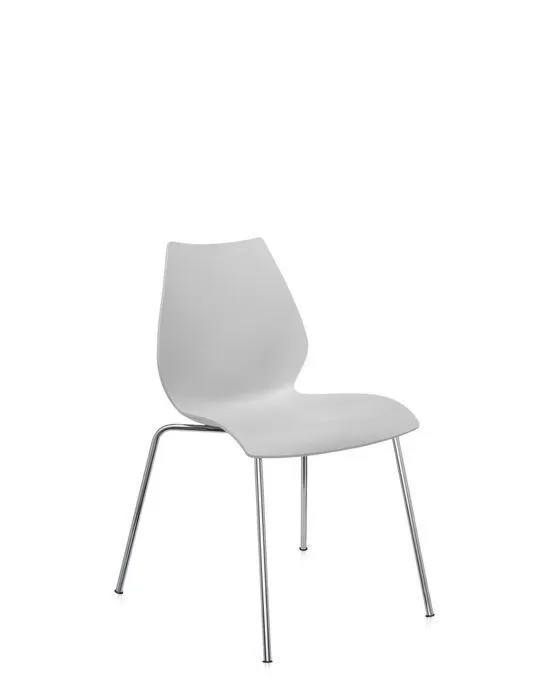 Koopje Kartell Maui stoel-Zonder armleuning-Licht grijs
