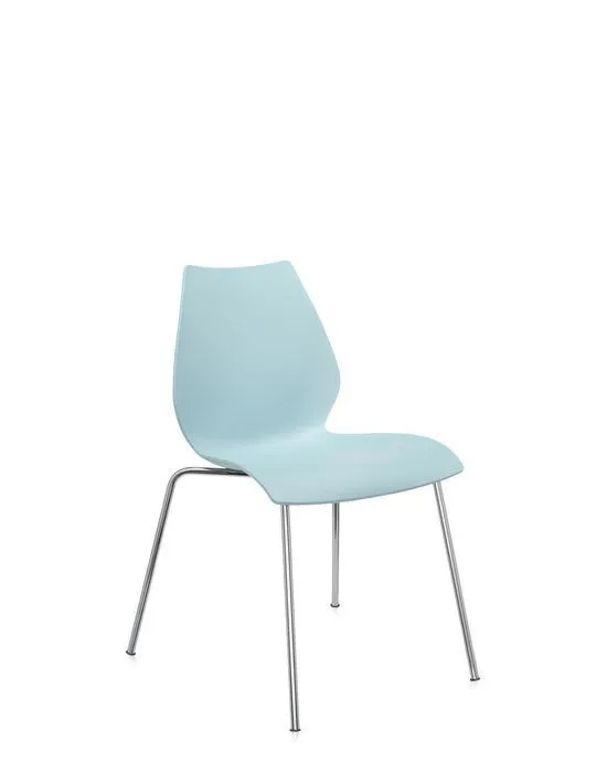 Dagaanbieding Kartell Maui stoel-Zonder armleuning-Licht blauw