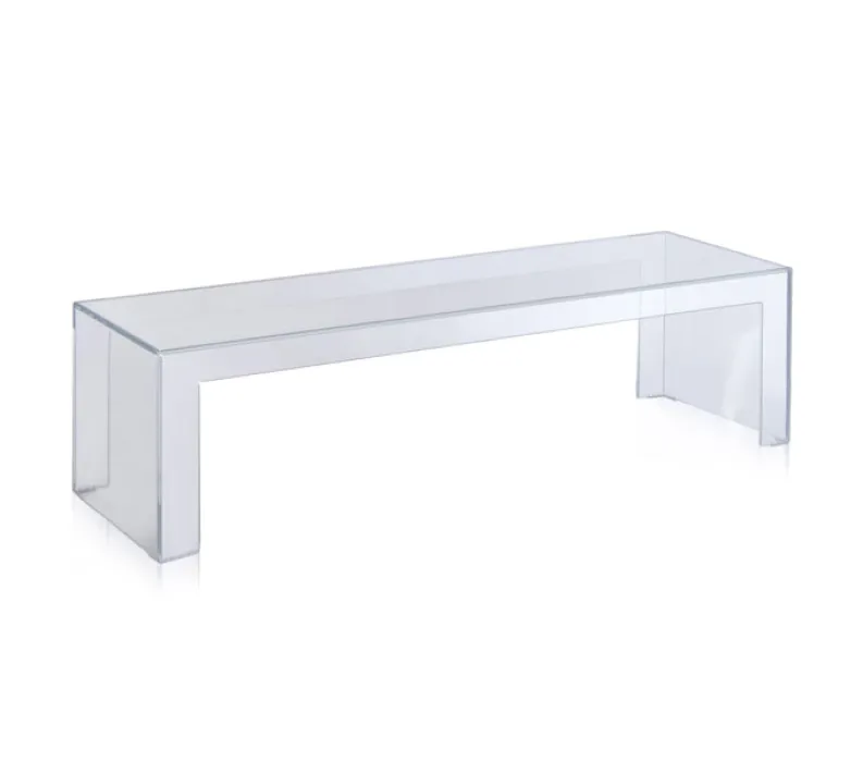 Kartell Invisible Side tafel-Kristal-40 cm hoog Nieuw