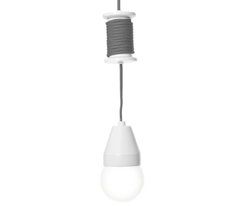 Leitmotiv Spool hanglamp-Zwart-wit Beperkte Voorraad