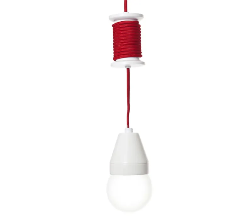 Beperkte Voorraad Leitmotiv Spool hanglamp-Rood