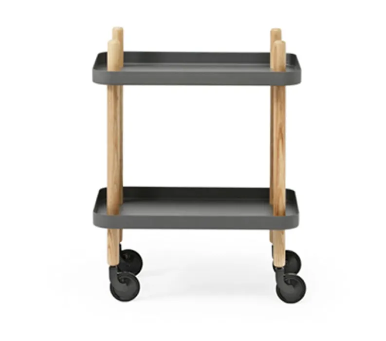 Betaalbaar Normann Copenhagen Block Side Table bijzettafel-Donker grijs