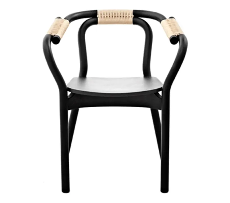 Weekendaanbieding Normann Copenhagen Knot Chair stoel-Zwart-natuur