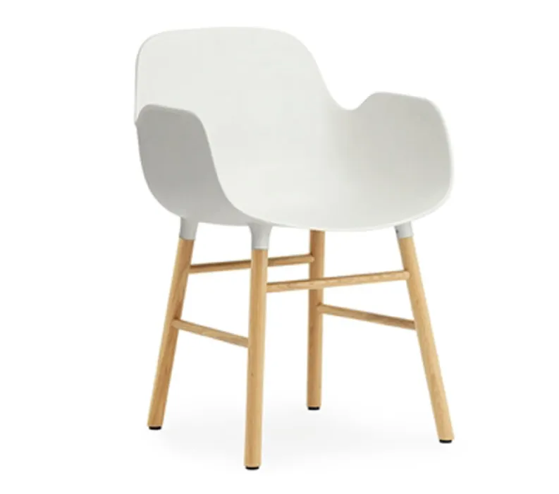 Normann Copenhagen stoel Form armchair eiken-Wit Koop Vandaag