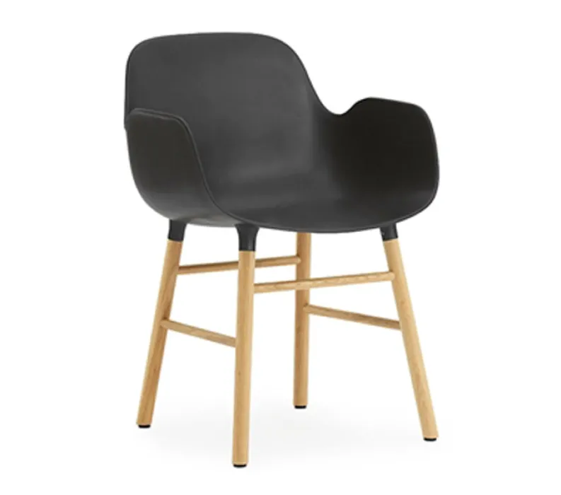 Laatste Kans Normann Copenhagen stoel Form armchair eiken-Zwart