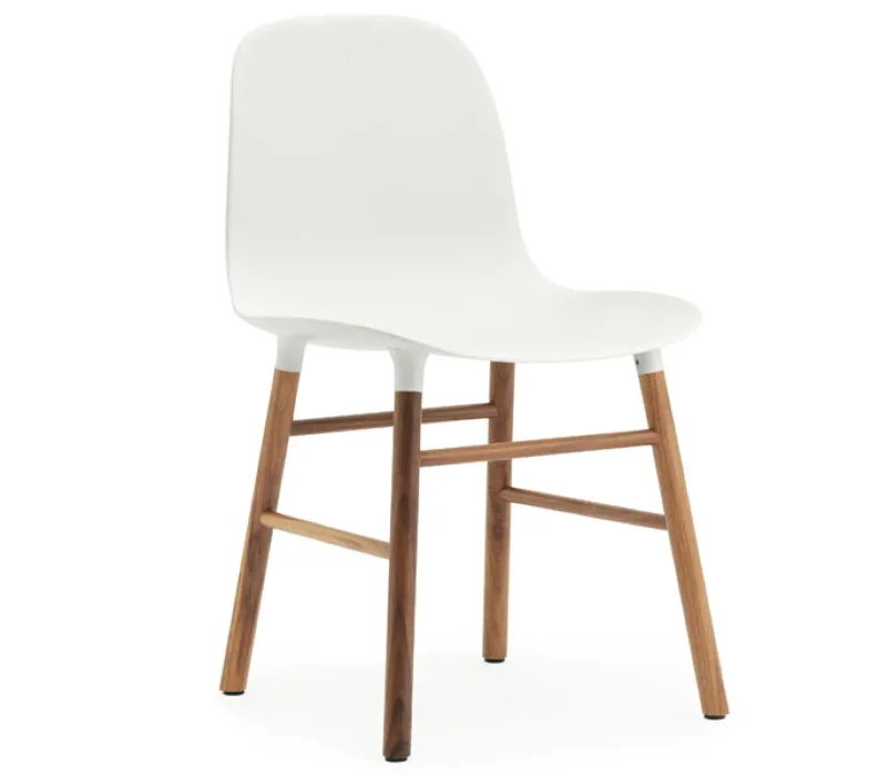 Normann Copenhagen Form Chair stoel noten-Wit Fabrieksprijs