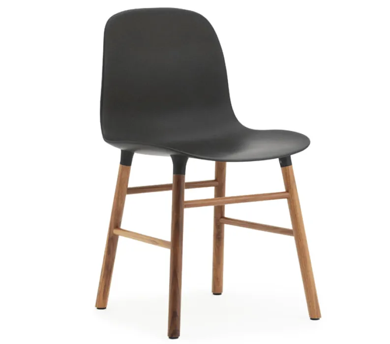 Merkproduct Normann Copenhagen Form Chair stoel noten-Zwart