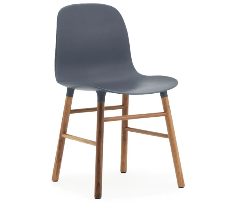 Gereduceerde Prijs Normann Copenhagen Form Chair stoel noten-Blauw