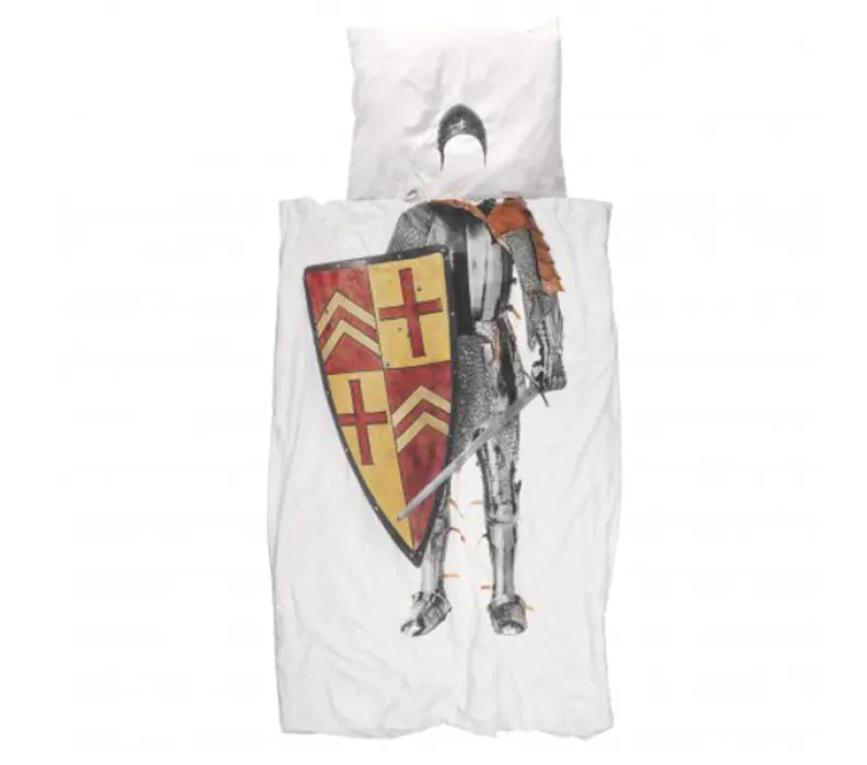 Betrouwbaar Snurk Knight dekbedovertrek-140x220 cm