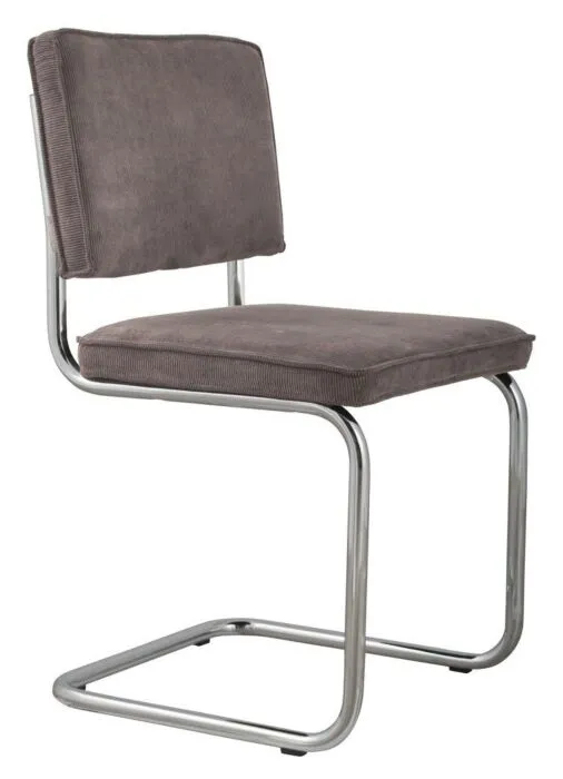 Zuiver Ridge Rib stoel-Grijs Uitverkoop