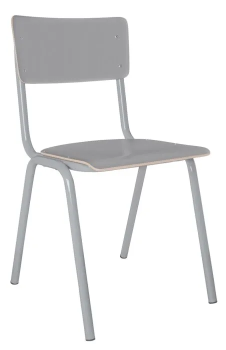 Zuiver Back to School stoel-Grijs Exclusieve Aanbieding