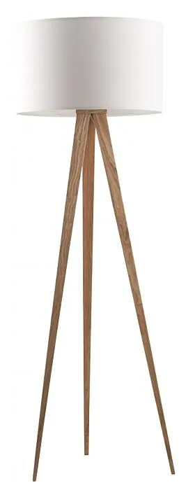 Zuiver Tripod Wood vloerlamp-Wit Weekendaanbieding