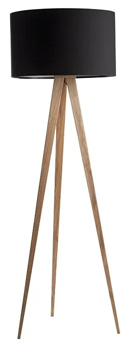 Shop Nu Zuiver Tripod Wood vloerlamp-Zwart