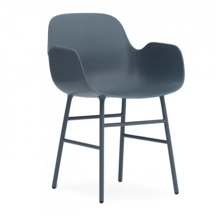 Bestel Nu Normann Copenhagen Form Armchair staal-Blauw