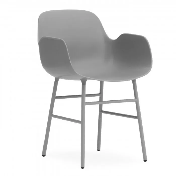 Nieuw Normann Copenhagen Form Armchair staal-Grijs