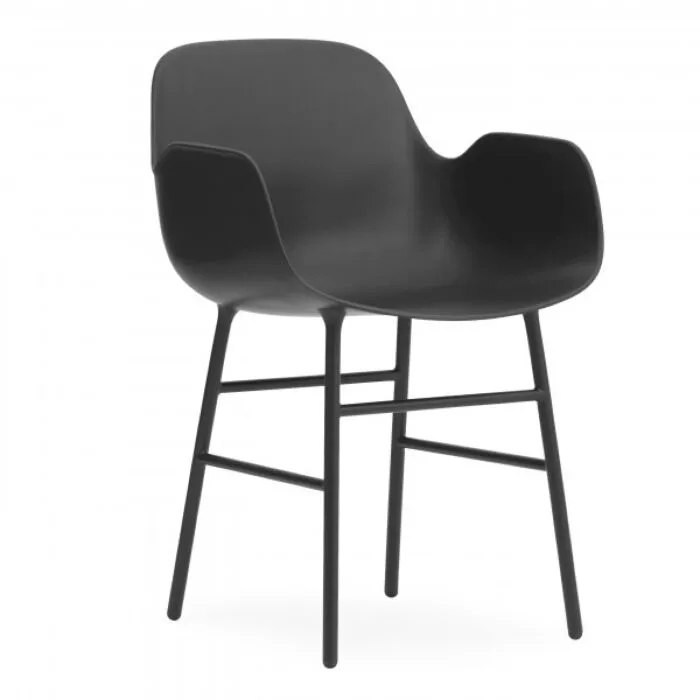 Finale Uitverkoop Normann Copenhagen Form Armchair staal-Zwart