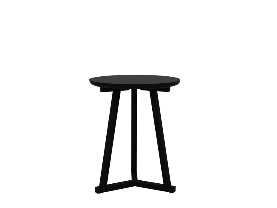 Ethnicraft Tripod eiken zwart bijzettafel-∅ 46 cm Bestseller