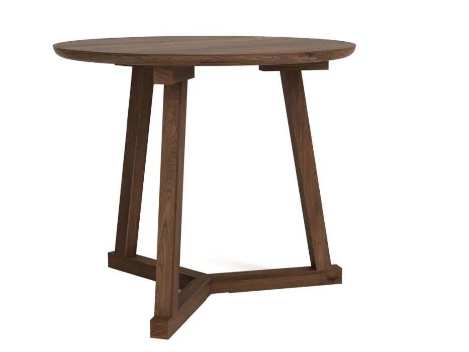 Ethnicraft Tripod noten tafel-∅ 70 cm Speciale Aanbieding