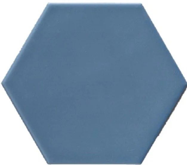 Beperkte Voorraad Grandeur HEXAGONALE Blauw-mat 15X17cm (GRAHEXF50M1517)