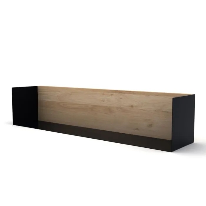 Ethnicraft U Shelf L - legplank-Zwart Gereduceerde Prijs