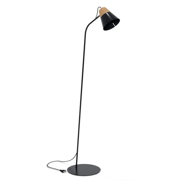Veilige Betaling Ethnicraft Cone Lamp Floor - vloerlamp-Zwart