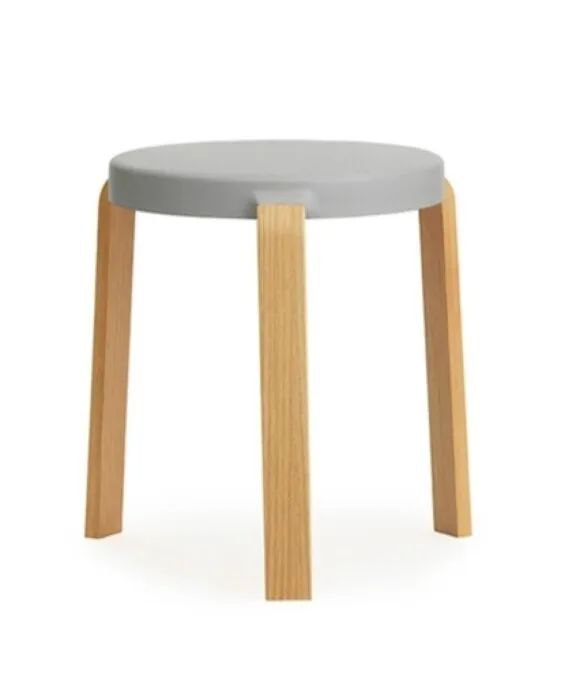 Koopje Normann Copenhagen Tap Stool - stoel-Grijs-Eiken