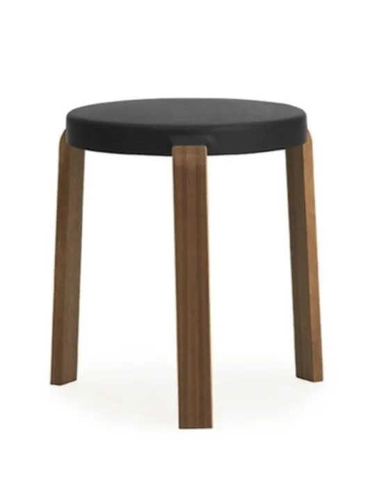Normann Copenhagen Tap Stool - stoel-Zwart-Noten Snelle Levering