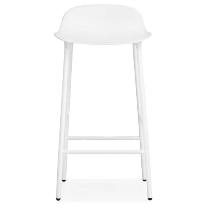 Normann Copenhagen Form stalen barkruk-Wit-Zithoogte 65 cm Gratis Retour