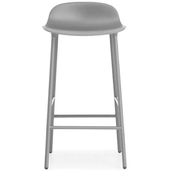 Bestel Nu Normann Copenhagen Form stalen barkruk-Grijs-Zithoogte 65 cm