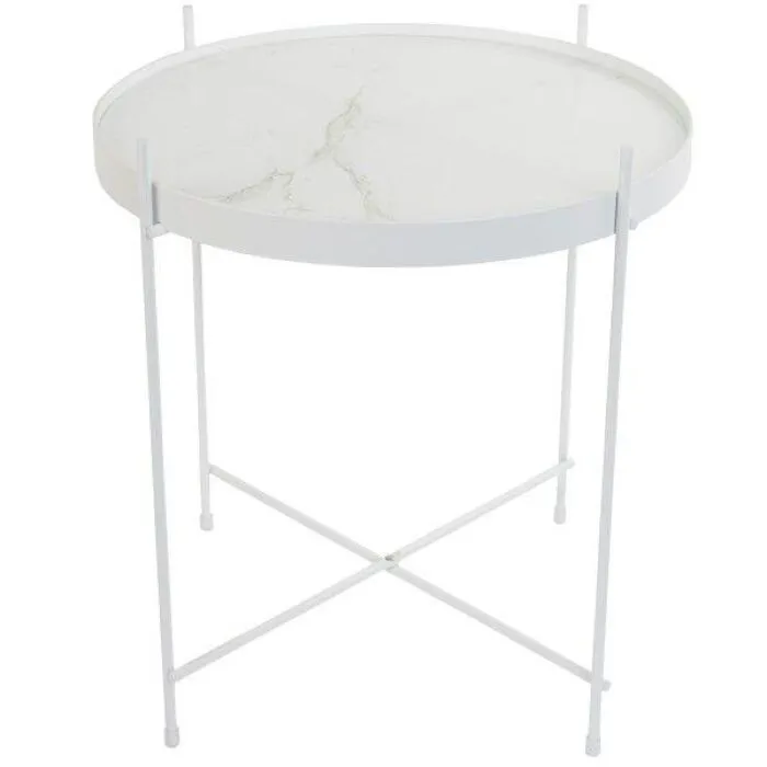 Beperkt Aanbod Zuiver Cupid Marble bijzettafel-Wit
