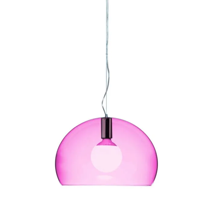 Merkproduct Kartell Small Fly hanglamp-Kardinaalrood