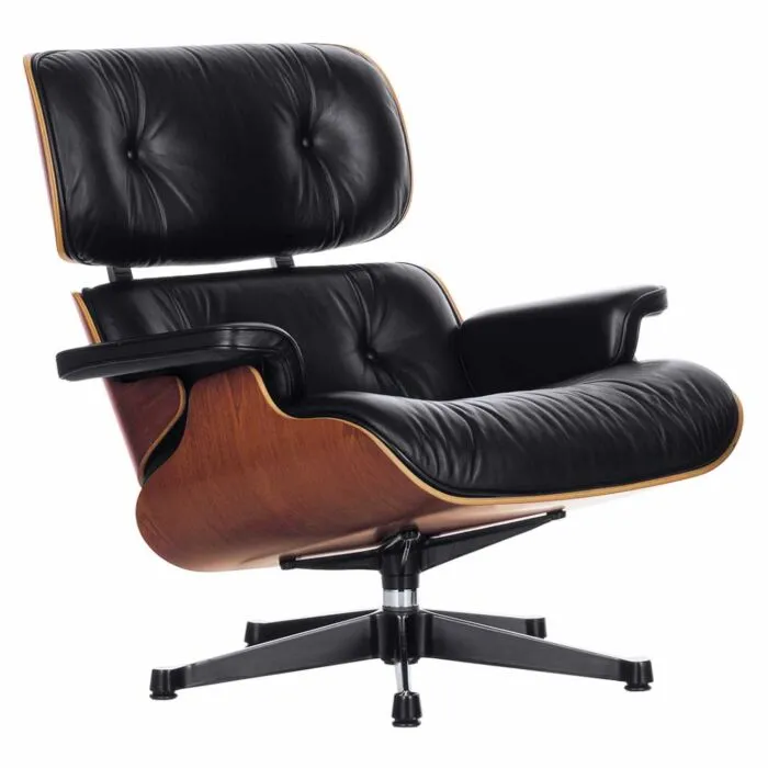 Vitra Eames Lounge chair fauteuil kersen zwart NW Koopje