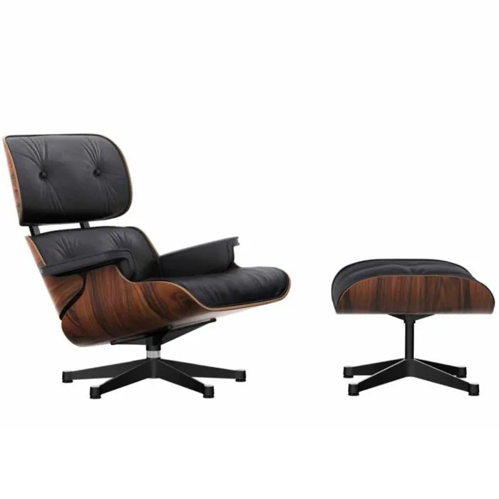 Voordeelprijs Vitra Eames Lounge chair fauteuil + Ottoman Santos palissander NW