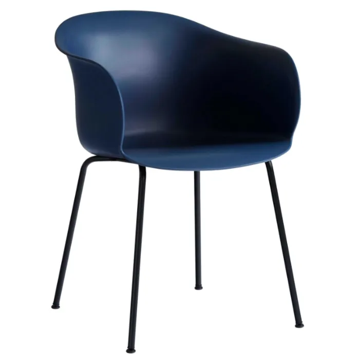 &tradition Elefy JH28 zwart stalen onderstel-Blue Midnight Dagaanbieding