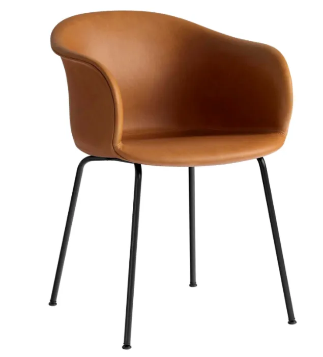 &tradition Elefy JH29 zwart onderstel-Cognac Leer Betaalbaar