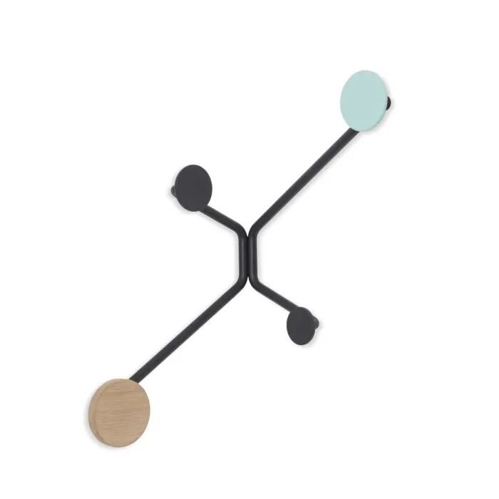 Uitverkoop Gazzda Hook inside Wall Coat Rack kapstok-Mat licht groen