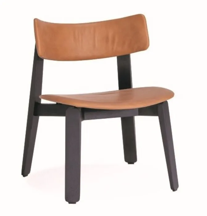 Gazzda Nora Lacquer Dakar Leather Lounge Chair stoel Express Levering