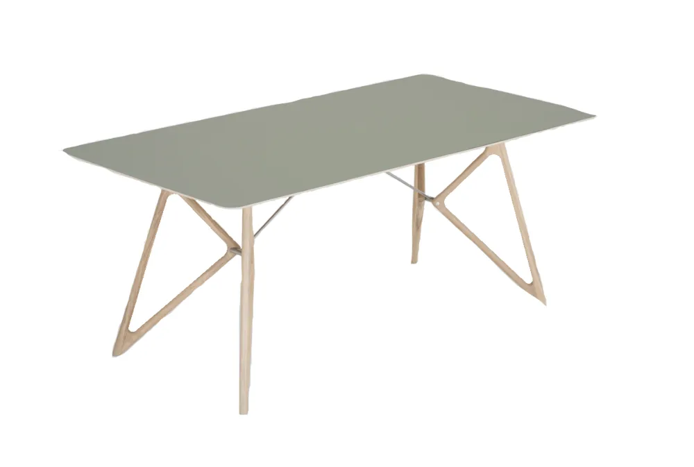 Dagaanbieding Gazzda Tink Linoleum Table tafel-180x90 cm-Dark olive