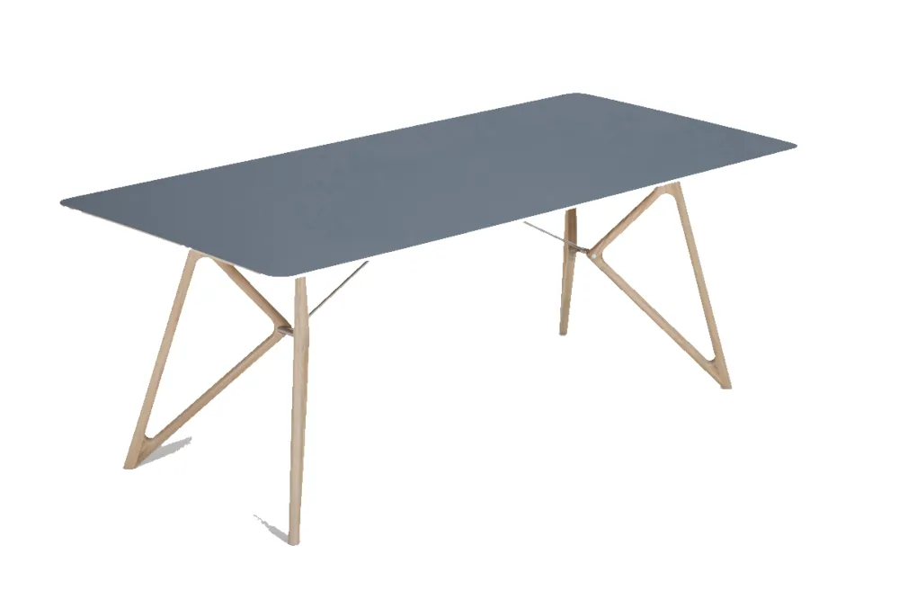 Gazzda Tink Linoleum Table tafel-200x90 cm-Smokey blue Gereduceerde Prijs