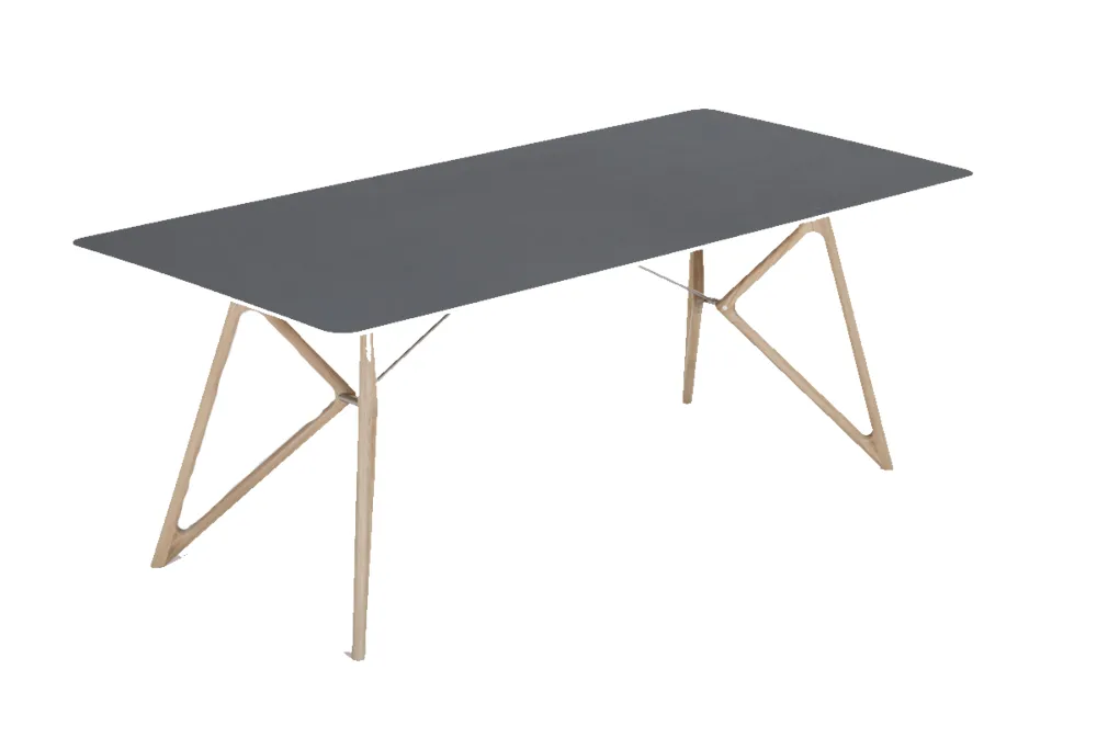Koopje Gazzda Tink Linoleum Table tafel-200x90 cm-Nero