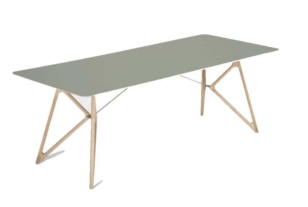 Shop Nu Gazzda Tink Linoleum Table tafel-220x90 cm-Dark olive